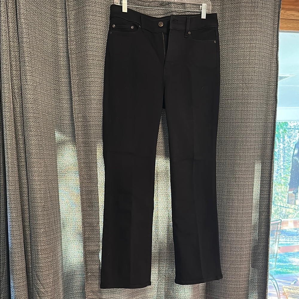 Classic Black Straight-Leg Pants